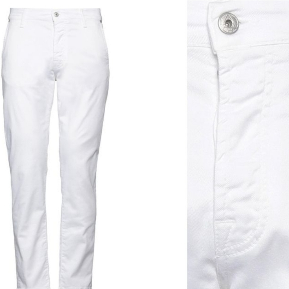 Roy Rogers Superior Men's Designer Jeans Off White Italian Sz 46